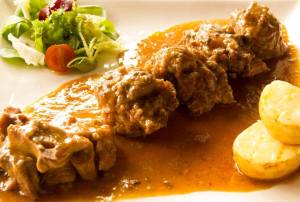 Rabo de toro de lidia estofado